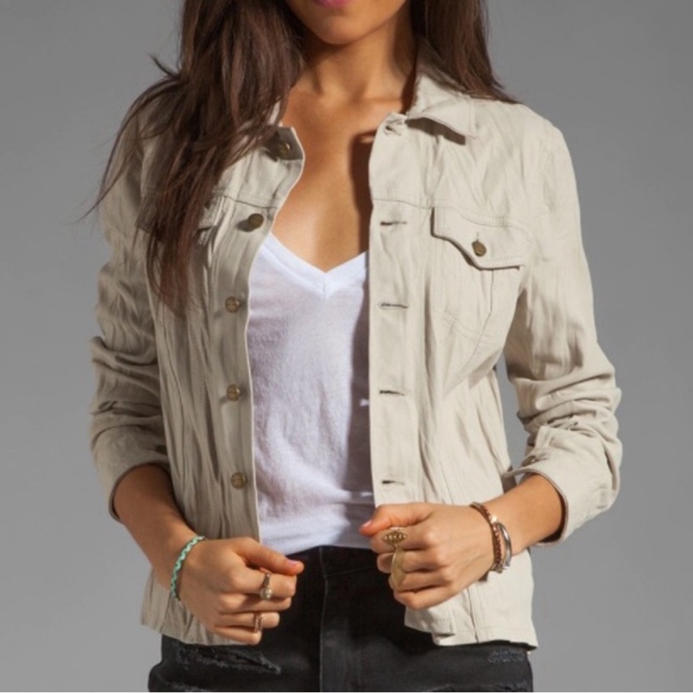 Current Elliott Goat leather Mechanic jacket